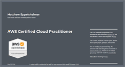 Desktop Screenshot of mattheweppelsheimer.com